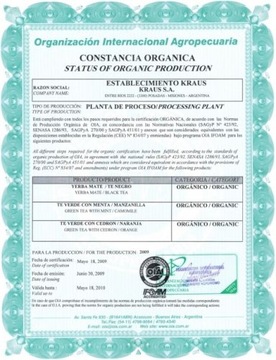 Yerba Mate BIO Kraus Organica 2x500г органический!