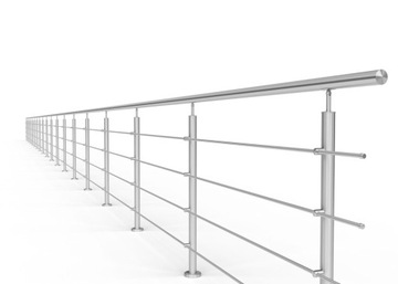 фото ориг. №2, Balustrade balcony angular, length - 10 mb, 4 x o12 mm, stainless steel