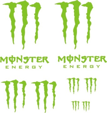 XXL MONSTER PAZUR naklejki NR 314 RÓŻNE KOLORY