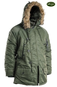 ALASKA PARKA N3B Базовая зимняя куртка OLIV - XS