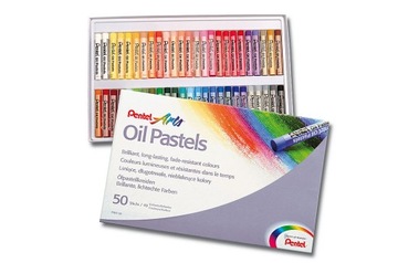 PENTEL FRESH OIL PASTELS КАРАНДАШИ 50 ЦВЕТОВ XXL