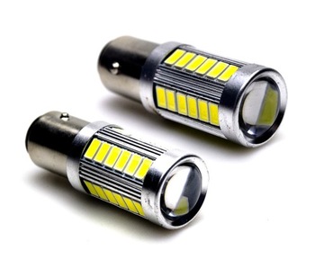 LED ŻARÓWKA P21W 12-24v DZIENNE POZYCYJNE STOPU