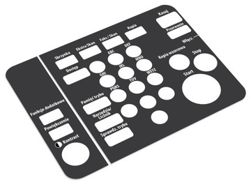 Konica Minolta Bizhub 222/282/250 Naklejka panel