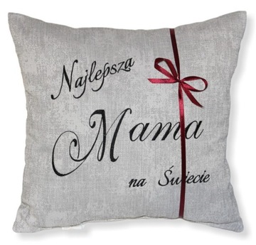 Prezent na Dzień Matki Poduszka dla MAMY Taty HAFT