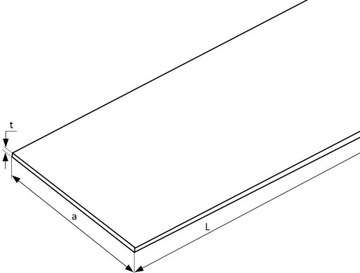 Płaskownik aluminiowy 200x20 - 150 cm