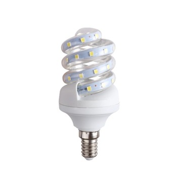 LEDisON Żarówka LED E14 5W 360 zimna Spiralna