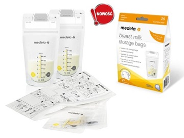 Пакеты для заморозки продуктов Medela, 25 шт. + футляр