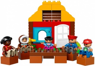 klocki LEGO Duplo 10805 Dookoła świata Zwierzęta Zoo Wieloryb Samolot