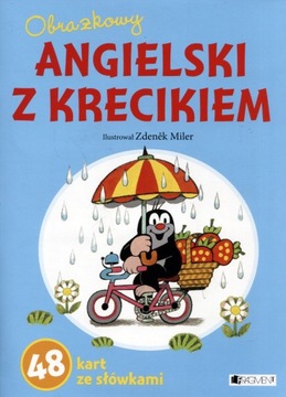 Obrazkowy angielski z krecikiem niebieski