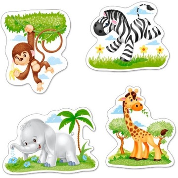 Pierwsze puzzle BABY ANIMALS 2+ dla maluszka 23el