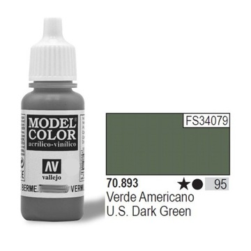 Vallejo Model Color 70.893 US DARK GREEN 17 ml