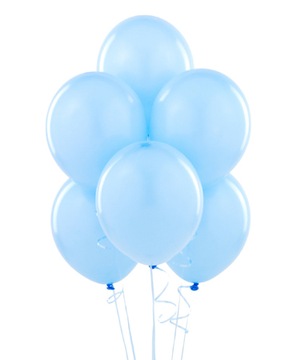 Balony Pastelowe BŁĘKITNE Niebieskie Komunia Chrzest Urodziny Wesele 25szt.