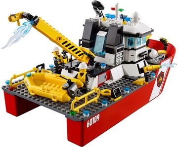 LEGO CITY 60109 Кирпичи ПОЖАРНАЯ ЛОДКА ОХРАНА