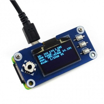 1.3inch OLED display HAT nakładka do Raspberry Pi