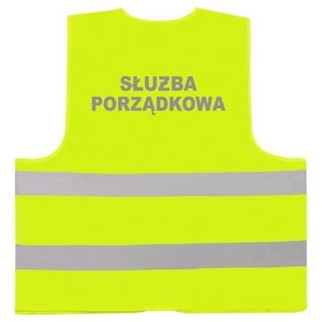 KAMIZELKA - IMPREZY MASOWE SŁUŻBA PORZĄDKOWA ŻÓŁTA