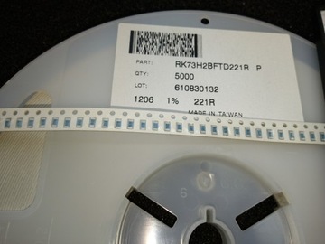 [500szt] 221R 1% Rezystor SMD 1206 KOA