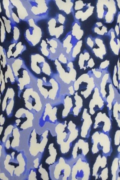Primark Niebieska Sukienka Mini Tunika Cętki XS 34