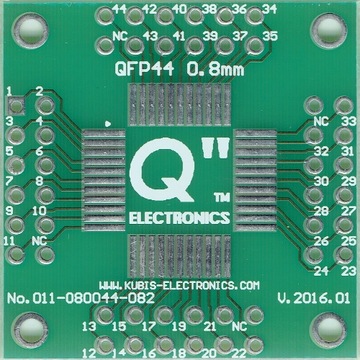 QFP44,LQFP44,MQFP44, TQFP44,VQFP44 0.80mm 4xIDC2x6