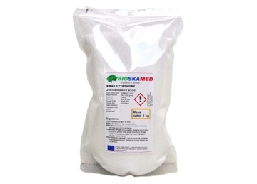 KWAS Kwasek CYTRYNOWY E330 Spożywczy 1kg Bioskamed