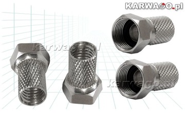 WTYK F 6,8mm na kabel antenowy koncentryczny, z uszczelką, 4szt
