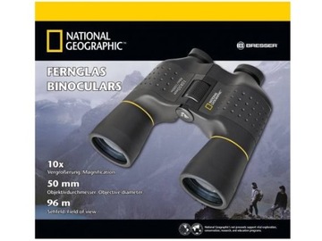 Бинокль NATIONAL GEOGRAPHIC 10x50 мм корпус острый прочный BRESSER ГЕРМАНИЯ