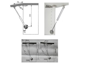 ATM GAS LIFT 80N мебельный актуатор для створки петли петля для передней створки мебели