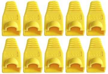 OSŁONA WTYKU GUMOWA RJ-45 RJ45 8P8C 10 SZTUK Ż