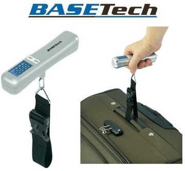 BASETECH WAGA RĘCZNA 40kg LCD BAGAŻOWA TURYSTYCZNA