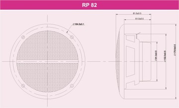 DEXON RP 82 ВОДОНЕПРОНИЦАЕМЫЙ КОАКСИАЛЬНЫЙ ДИНАМИК