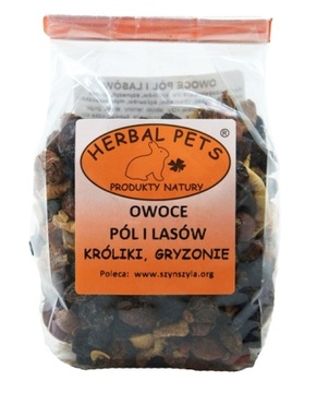 HERBAL PETS OWOCE PÓL I LASÓW 100G KRÓLIK GRYZONIE