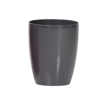 фото ориг. №1, Flowerpot prosperplast 16 centimeters x 16 x 18, 3 centimeters diameter 16 centimeters plastic shades of gray 1 silver