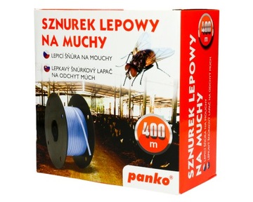 SZNUREK LEP PUŁAPKA LEPOWA NA MUCHY MUSZKI 400M