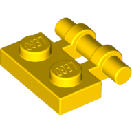 LEGO Płytka 1x2 zaczep żółty 2540