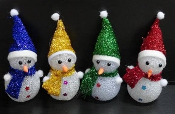 БОЛЬШОЙ СНЕГОВИК - СВЕТЯЩЕЕ НОВОГОДНЕЕ УКРАШЕНИЕ LED (k)