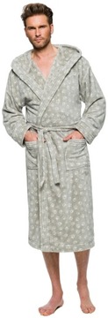 PAWS NICE ДЛИННЫЙ МУЖСКОЙ ХАЛАТ С КАПЮШОНОМ M