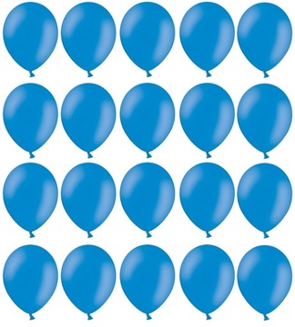 Balony Niebieskie 25cm Pastelowe 20szt. na ślub