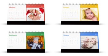 Настольный фотокалендарь 22 х 10 см с вашими фотографиями, вашими праздниками