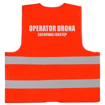 Odblaskowa kamizelka koszulka ostrzegawcza nadruk OPERATOR DRONA - 4XL