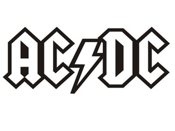 NAKLEJKA AC/DC NA SAMOCHÓD MOTOCYKL GITARĘ DRZWI..