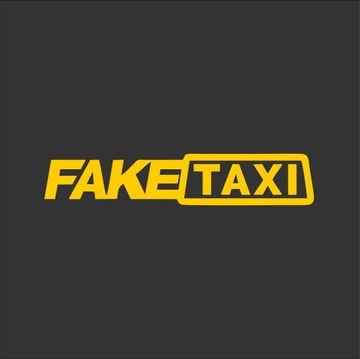 Naklejka FAKETAXI na samochód auto FAKE TAXI 20cm