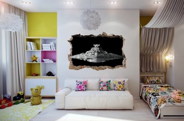 NAKLEJKI NA ŚCIANĘ Dziura STAR WARS 50 100x65 cm