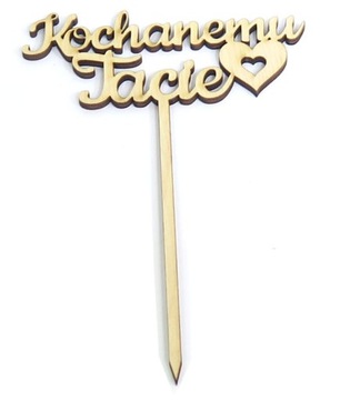CAKE TOPPER TOPER Kochanemu Tacie DECOUPAGE RZ98