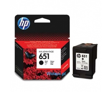 Tusz HP 651 org BK DeskJet C2P10AE Advantage 5575 5645 OfficeJet 252 202