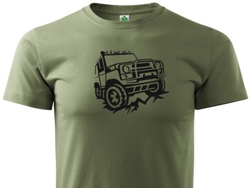 OFFROADOWA KOSZULKA T-SHIRT Z NADRUKIEM UAZ 469 S