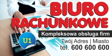 Solidny Baner reklama - Biuro Rachunkowe 2x1m