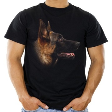 Koszulka z psem owczarkiem niemieckim t-shirt S HQ