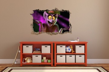 НАСТЕННЫЕ НАКЛЕЙКИ Отверстие KING JULIAN 66 115x75 см
