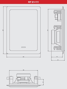 DEXON RP 81x111 GŁOŚNIK INSTALACYJNY