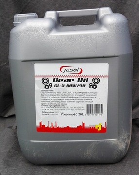 JASOL GEAR OIL GL-4 80W90 20л трансмиссионное масло