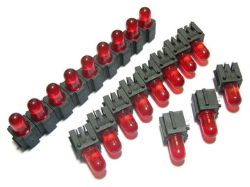 [50szt] Oprawek DH5R 5mm firmy FISCHER z diodą LED czerwoną